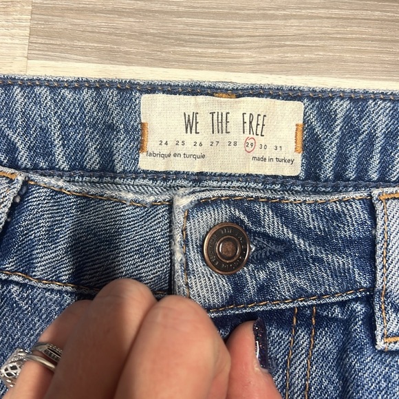 We the free blue denim skirt size 29 - Picture 5 of 7
